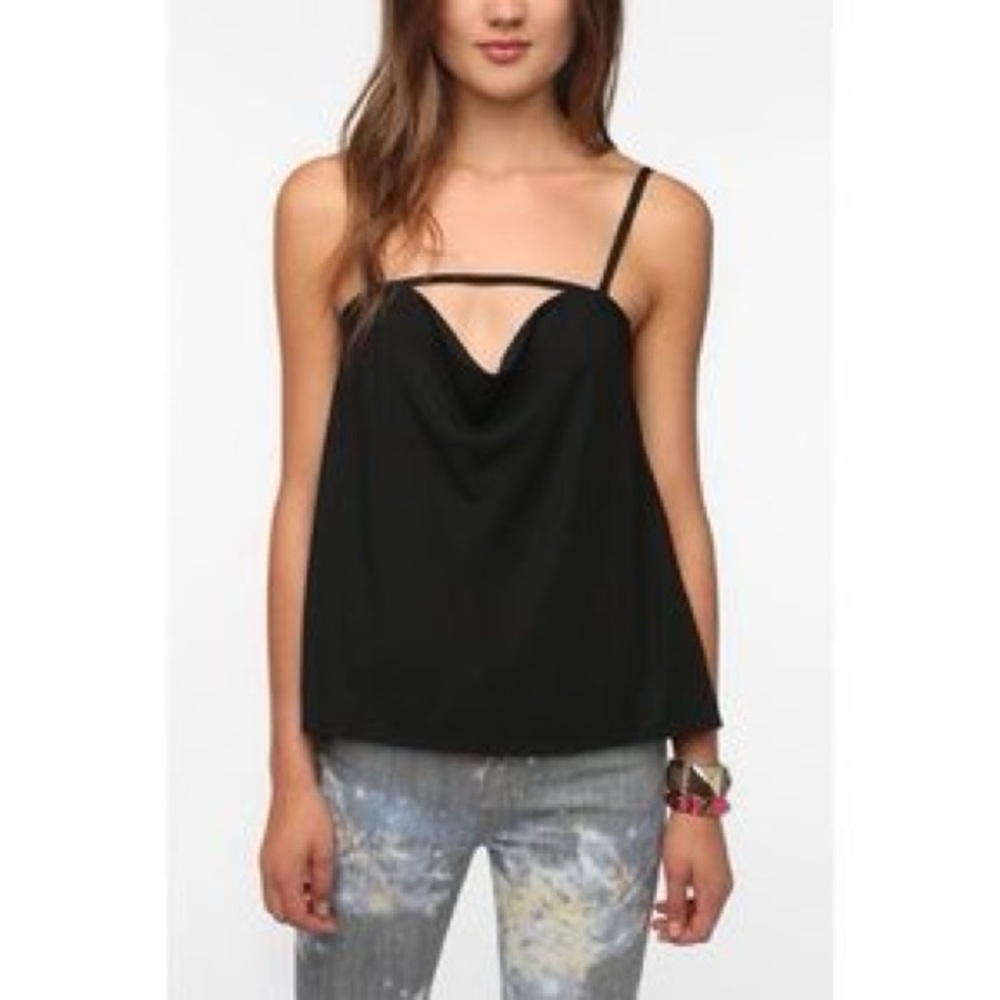 Sparkle & Fade Black Tank Top
